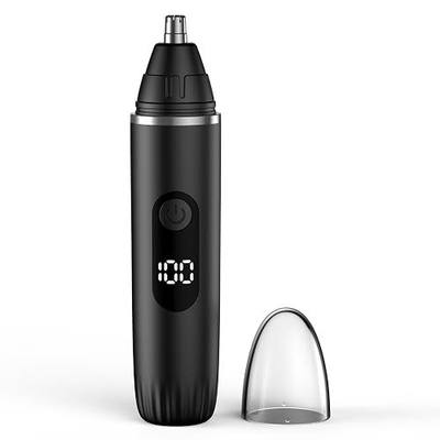 Nose Hair Trimmer Professional Painless Eyebrow Trimmer Powerful Motor and Edge Blades for Smoother Cutting (Black)