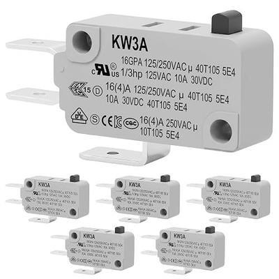 6 Pack Micro Switch, 16A 125/250V SPDT Snap Action Limit Switch | UL Recognized Component, Firm 1.5N Actuation, for Arcade, Appliance, CNC, Replace V-15-1C25