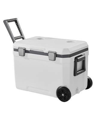 VEVOR Portable Cooler,Hard Cooler with Ice Retention, Heavy-Duty Handles and Strap, Lightweight Rigid Material Insulated Portable Cooler, Suitable for Family Picnics and Short Trips