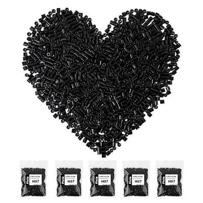 PixieCraft 5000 pcs 2.6mm Fuse Beads Refill,Black PixieBeads Single-Color Bulk Refill Melty Beads, Mini Fuse Beads for Pixel Art (Black)
