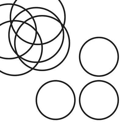 10 Pcs AS-232 O-Rings, 2-3/4" ID x 3" OD x 1/8" Width, 70A Hardness, Black Buna-N Rubber Seals for Faucets, Appliances, Automotive DIY & Home Repair Projects