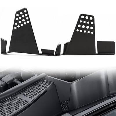 2PCS Hood Water Barrier for Ford Maverick 2022-2026 Accessories | ABS Mesh Hood Water Drain Grille, Front Trunk Water Channel Debris Filter Protector