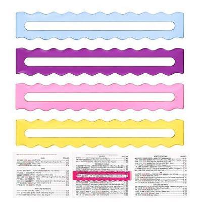 4 PCS Mahjong Line Reader Set, Mahjong Line Finder for 2026 Mahjong Cards, Acrylic Mahjong Card Line Reader, Mahjong Accessories (Multi-Color)