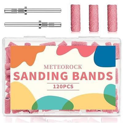 120PCS Small Nail Drill Sanding Bands 150 Grit 3/32 Mandrel Acrylic Gel | Fits 3/32 mandrel, 3.1mm mini sanding bands, 150 grit for shaping, acrylic & gel polish removal, salon manicure use
