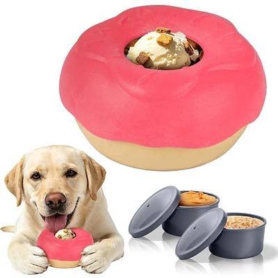 Dog Toys for Aggressive Chewers,Interactive Dog Toys Enrichment to Keep Them Busy, Cognitive Dog Toys Mental Stimulation for Dogs (Pink)