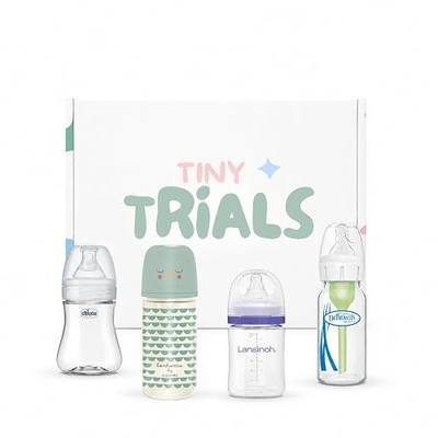 Glass Baby Bottle Variety Pack Newborn 0+ Anti-Colic Non-Toxic Glass Bottles Featuring Dr. Brown's, Lansinoh, Chicco & Suavinex Baby Bottle Discovery Box