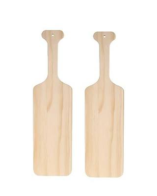15" Unfinished Wood Craft Paddle 2 Pack for DIY Sorority (2pcs-Pine Wood) | Wooden Pine Paddle Greek Paddles, Crafts Sorority DIY Projects Home Decoration