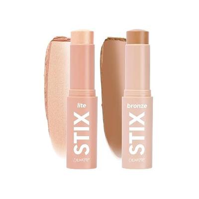 Colourpop Sunny Glow Makeup Kit - Cream Bronzer Stick + Cream Highlighter Stick - Makeup Set for Buildable Glow, Contouring & Sunkissed Definition - Vegan & Cruelty-Free (2 Count)