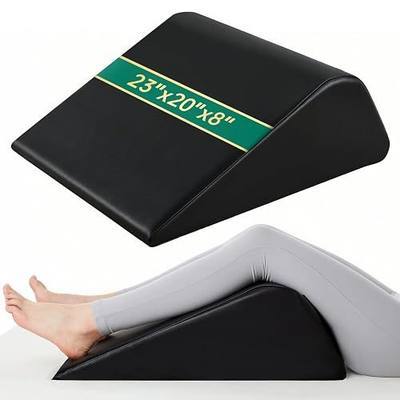 ENITYA Extra Large Massage Table Bolster Pillow for Legs | 23"x20"x8" Knee Pillow with Removable Waterproof Cover,No Assembly Needed,Ideal for Leg Elevation,Physical Therapy,Tattoo