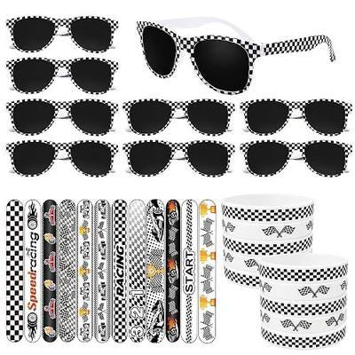 32PCS Race Car Party Favors Set with Sunglasses and Bracelets