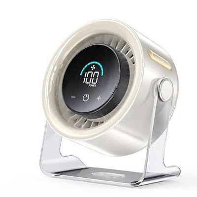 Cordless Wall Mounted Fan, Small Rechargeable Wall Fan for Bedroom and Kitchen, 100 Speeds Quiet Fan with Digital Display, 120° Tilt 2-in-1 Portable Desk Fan for Bunk Bed(White)