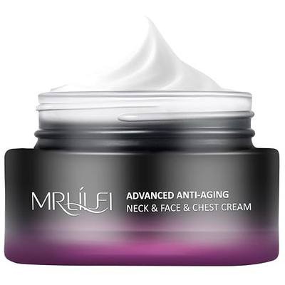 MRLILEI Tightening & Lifting Neck Cream, Advanced Anti-Aging Face Moisturizer, 4 in 1 Neck Moisturizer Cream,Reduces Fine Lines & Wrinkles for Neck & Face & Chest - 1.7 fl.oz.