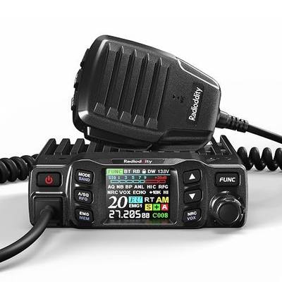 Radioddity CB-5000 CB Radio SSB NRC Mobile Transceiver for Trucker | with AM/FM/SSB/USB/LSB/CW/PA Modes, 12V/24V Power Input, SWR Meter, NRC Noise Reduction, High Contrast TFT Color Display
