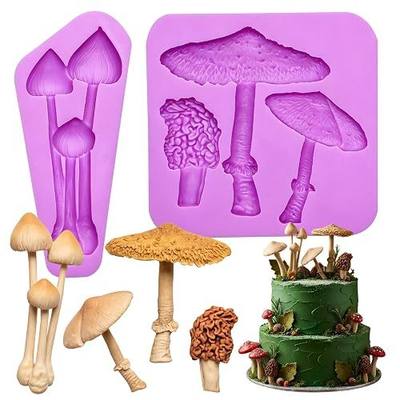 Mushroom Chocolate Mold Mushroom Silicone Mold for DIY Cake Decorating, Chocolate Candy, Sugar Craft, Epoxy Craft, Fringe Clay