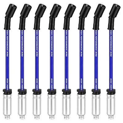 High Performance Spark Plug Wires Set of 8, Compatible with 5.3 Chevy Silverado 1500 Tahoe Suburban Avalanche GMC Sierra Yukon XL 2500 Escalade, Also Fits 4.8 6.0 6.2 LS V8