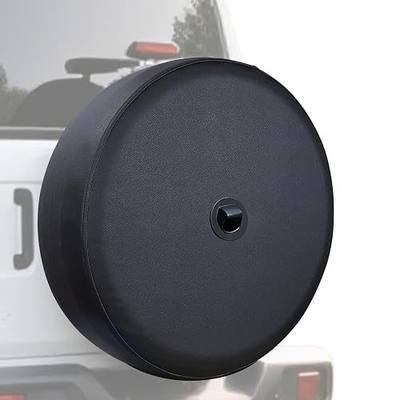 Spare Tire Cover with Camera Hood, Wheel Protector Compatible with 2018-2025 Jeep Wrangler JL Sport Sahara with Original Backup Camera, 32 Inch Fits 245/75R17 255/75R17 255/70R18 Tire