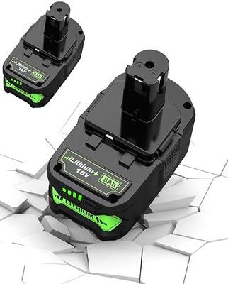 High Capacity 8.0Ah Upgrade Compatible with Ryobi 18V Battery Replacement 18 Volt Battery P102 P108 P103 P104 P105 P107 P109 P122 Cordless Power Battery Tools (8AH*2)
