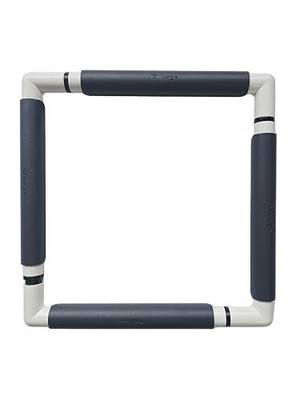Nurge Rectangle Plastic Embroidery Snap Frame - Cross Stitch Hoop & Needlepoint Stretcher Bars for Hand Crafting, Punch Needle, Quilting, Sewing Supplies Lightweight & No-Crease 11.5x11.5 Antachite