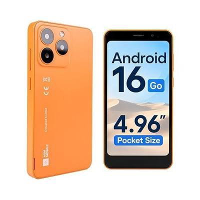AGM Note N2 Mini Smartphone, 4G LTE Small Android Phone, for T-Mobile Only | 4.96” Pocket Size & Lightweight & One-Handed Use, Android 16 Go, 3GB+32GB (Up to 256GB), Dual SIM, 3000mAh, Backup & Travel