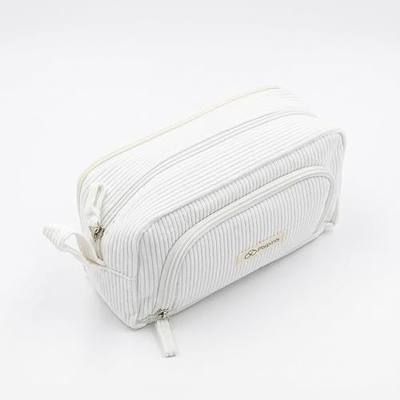 Large Pencil Case Pouch, Soft Corduroy Pen Bag with Zipper, Pencil Organizer, Cute Aesthetic School Supplies for Teen Girls Adults