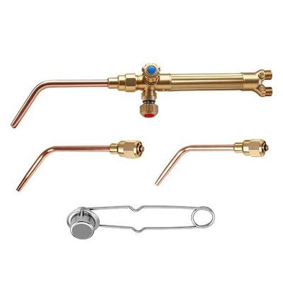 Light Duty Welding/Brazing Torch Kit, Handle Compatible with V-Series "J",3 Welding Tips#1,#2,#3 and Flint Striker