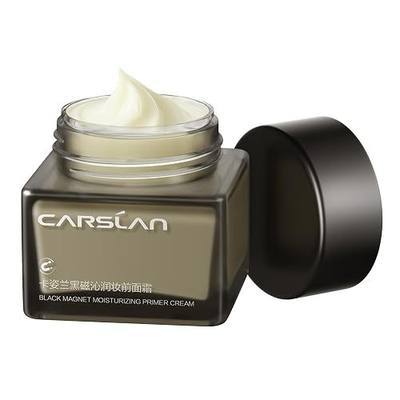 CARSLAN Black Magnet Moisturizing Primer Cream For Smooth, Non-cakey Makeup | Hydrating Face Primer That Smooths Skin & Grips Makeup, Pore Blurring Formula, Long Lasting for Dry & Oily Skin, 1.23 Oz