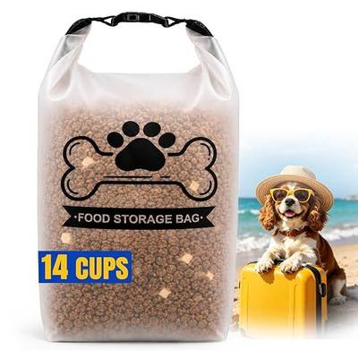 Airtight Dog Food Storage Bag 14-Cup with Roll-Top Closure | Airtight Seal, 14-Cup Capacity