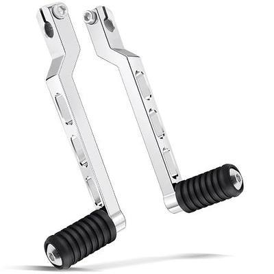 Amazicha Heel Toe Shifter Lever Pegs, CNC Shift Lever Peg Fit for Harley Touring Road Glide Electra Glide Street Road King 1988-later, FL Softail 1986-later, Tri Glide Trikes 2008-later, Chrome