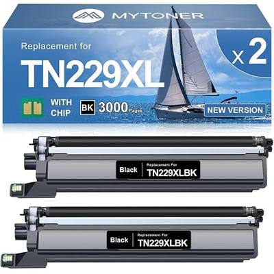 MYTONER TN229XL Black Toner Cartridge 2 Pack for MFC-L3780CDW MFC-L3720CDW | Replacement for Brother TN229 TN-229XLBK High Yield, Compatible with HL-L3280CDW HL-L3220CDW HL-L3300CDW HL-L3295CDW Printer