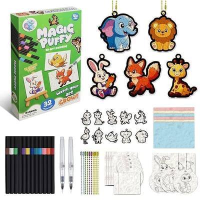 Kivonio Magic Puffy 3D Art Kit – Mess-Free Aqua Magic Puffs for Kids, 32+ Pcs Craft Set – Creative DIY Toy Gift for Girls & Boys Ages 3+