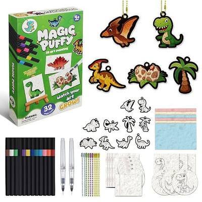 Kivonio Magic Puffy 3D Art Kit – Mess-Free Aqua Magic Puffs for Kids, 32+ Pcs Craft Set – Creative DIY Toy Gift for Girls & Boys Ages 3+