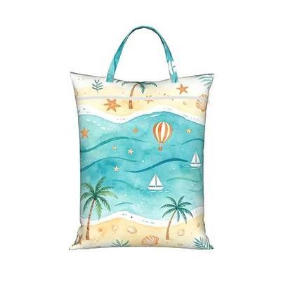 Beach Travel Laundry Bag Washable Waterproof Wet Bag Dirty Clothes Bag For Travel, Gym, Swimming Pool