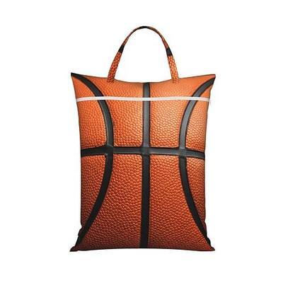 Basketball Travel Laundry Bag Washable Waterproof Wet Bag Dirty Clothes Bag For Travel, Gym, Swimming Pool