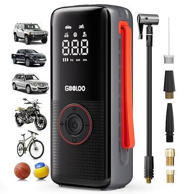 GOOLOO A6 Lite 160PSI Tire Inflator Portable Air Compressor, 7500mAh Portable Tire Inflator for Car Portable Air Pump with Tire Gauge Pressure & LED Light Air Pump for Car