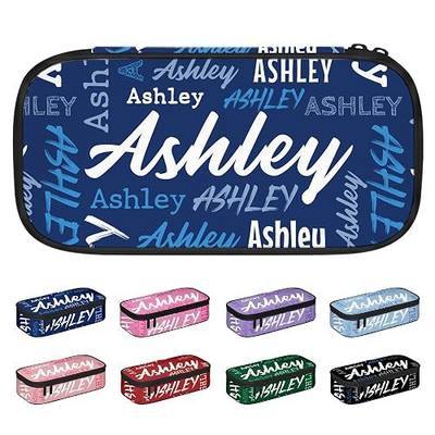 Custom Pencil Case with Name, Personalized Stationery Pencil Bag for Kids Boys Girls, Customized Pen Pouch Organizer for School Office Work