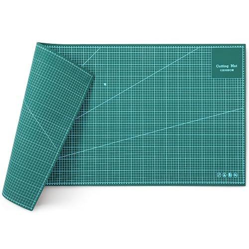Pangda 24 x 48 in Large Self Healing Cutting Mat Extra Thick Double Sided Sewing Mat with Grid for Crafting, Quilting, Fabric, Precision Cutting(Green)