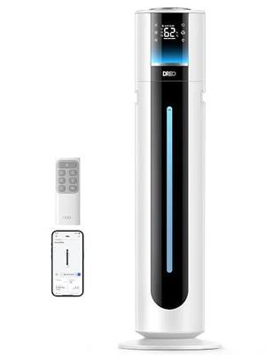 DREO 11L Smart Humidifier 747S Large Room 700 ft², 100H Runtime, 21dB Quiet | Top Fill, 1500+RGB Light, APP & Remote Control, Clean Tank Technology, 12H Timer, Cool Mist Humidifers for Bedroom, White