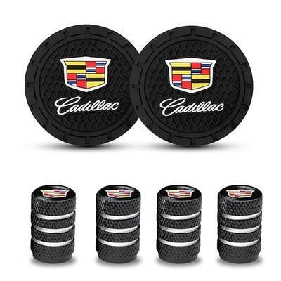 Car Cup Holder Coaster,Car Tyre Valve Cap for Cadillac ATS CTS EXT SRX XTS XLR Sedan ELR Series Air Car Valve Cap Cup Holder Embedded Decorative Coaster Interior Accessories(6pcs)