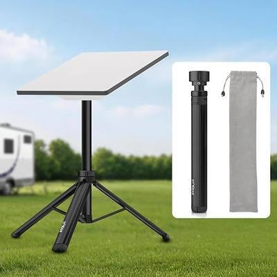 Starlink Mini Tripod Mount, All Aluminum Portable Starlink Mini Mount, Stable Tripod Stand Compatible with New & Old Pipe Mount Adapters, Starlink Mini Kit for RV Travel Camping Boat, Black