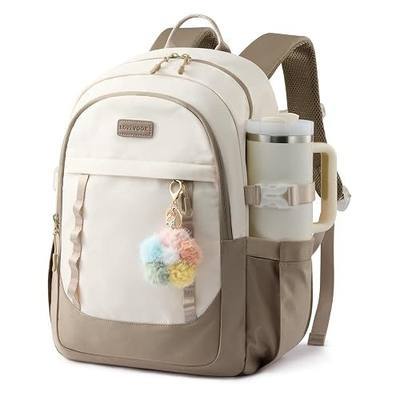LOVEVOOK School Backpack for Teen Girl, Cute Student Bookbag Fits 15.6 Inch Laptop, Back to School Backpack Purse for Teenagers, Casual Daypack Kid Back Pack Travel Bag, Gift