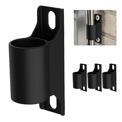 4-Pack Fence to Wall Anchor for Dog Playpen, Heavy-Duty Playpen Stabilizer for Indoor/Outdoor, Yard, Doorway, Fireplace Use, Universal Fit (Black)