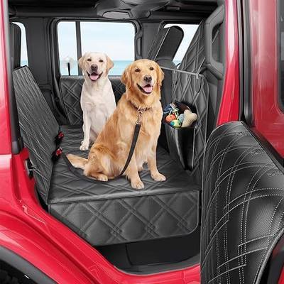 DIAMOOKY for Jeep Hard Bottom Back Seat Extender for Dogs | For Jeep Wrangler JK JL 2011-2026 & Gladiator JT 2020-2026, 420-LB, Door & Headrest Protector, Waterproof, Dog Hammock Bed