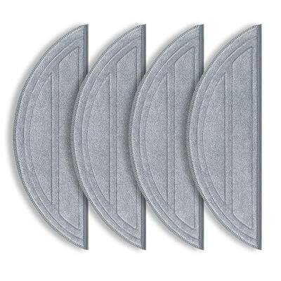 4 Pack Replacement Microfiber Mop Pads Compatible with Roborock Q10 S5 / Q10 S5+ / S8 Pro / Q10V / Q10 VF / S8 Pro+ / Q10V+ / Q10 VF+ / Q10 VF5+ MX Robot Vacuum Mop Cloths Accessories
