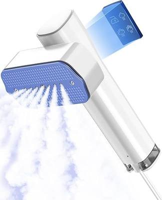 Portable 2-in-1 Steamer for Clothes, Fast Heating Fabric Wrinkle Remover | 1100W high power, 3 adjustable steam levels, 100ml detachable tank, leakproof protection, for home travel fabric ironing