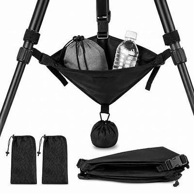 Woanger 2 Pcs Tripod Weights Stone Bag, Heavy Duty Weighted Sand Bags for Tripod Easel Light Stand Photography Astrophotography Paintings, Tripods Rock Bag with Adjustable Buckles 9 Extra Pockets