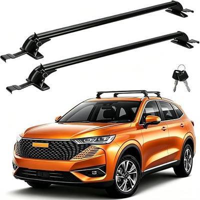 Universal Car Roof Rack, Aluminum Adjustable Roof Rack Cross Bars for Kayak, Bike, Luggage, Roof Rails with Theft Lock for Car SUV, 42.91in-44.88in, 165lbs Load Capacity