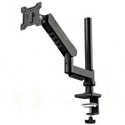 Single Monitor Mount Spring Arm for 17-32 inch Screen Tilt Swivel Rotate C-Clamp Supports 19.8lbs VESA 75/100 Black