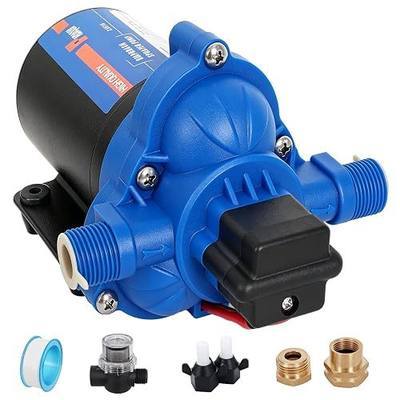 12V Sprayer Pump, 2.5GPM Chemical Resistant Diaphragm Pump | Corrosion-Resistant,60PSI Adj Pressure, Auto Shut-Off, Thermal Protection. for Agricultural Spraying, soft wash, RVs, boats