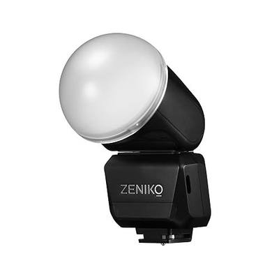 ZENIKO RF12M Mini On-Camera Flash - GN12 Manual Flash with Rotatable Head, Universal Single-Contact Mount, Built-in Diffuser, Compact Flash for DSLR & Mirrorless Cameras (Entry-Level Photography)