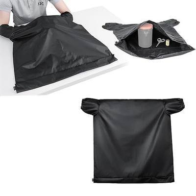 JJC Film Changing Bag, 22.8x23.6" Portable Darkroom Bag for 35mm & 120 Film | for Film Developing, Double-Layer Lightproof Fabric, with Elastic Sleeves & Zipper Closure, Easy to Fold, Travel Friendly
